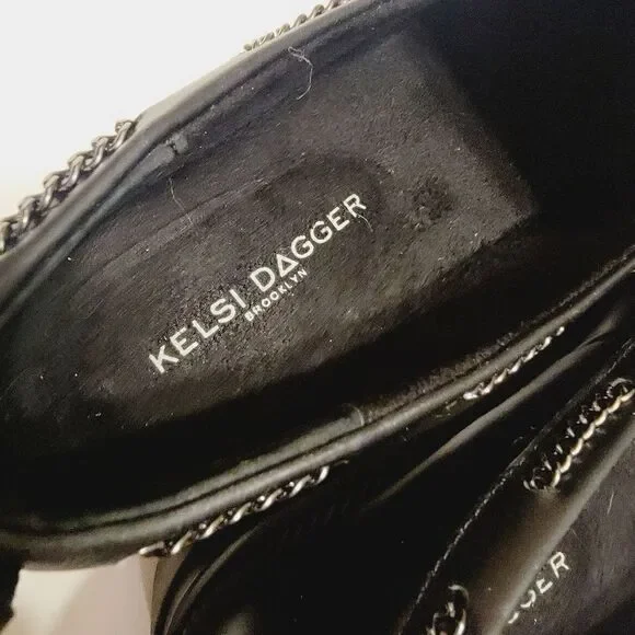 Anthropologie Kelsi Dagger Brooklyn Burke Flats Lug Loafer Size 7.5 NWT